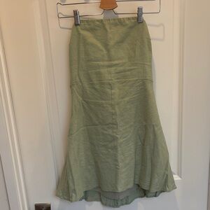 Green Strapless Dress